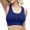 Blue, variant on Sngxgn Womens Sports Bra Padded Low Impact Workout Yoga Bra(Black,M)