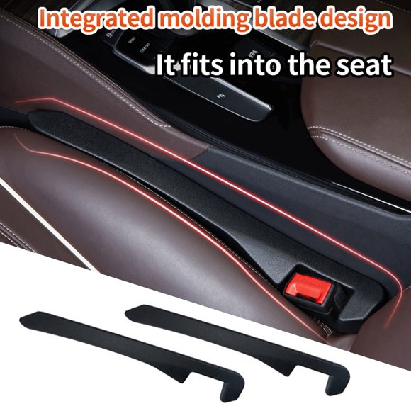 Jinswick Car Seat Gap Filler - Leak and drop filler strips for seat side seams，Universal Soft Leather Interior, Stop Dropping Seat Gap Plug for Car SUV Truck,Brown
