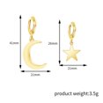 thumbnail image 3 of Pendientes para mujer, regalos para mujer, pendientes de temperamento de tendencia de moda occidental, pendientes de estrella y damas, pendientes de moda, 3 of 5