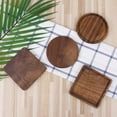 thumbnail image 4 of Clearance!Wooden Coasters for Drinks - Natural Pine Wood Drink Coaster for Drinking Glasses, Tabletop Protection for Any Table Type,Coffee Coaster, Beer Coaster 3.4inch, 4 of 6