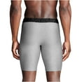 thumbnail image 3 of Men's Under Armour 3-pack Performance Tech 9-in. Long Leg Boxer Briefs Color: Black Size: L, 3 of 4