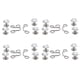 thumbnail image 1 of 16 Uds. De alfileres de botón, reutilizables, resistentes, duraderos, desmontables, diseño de ranura para tarjeta, práctico botón de Jean, diamantes de imitación blancos pequeños, 1 of 5