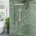 thumbnail image 4 of Antiek 2.58 in. x 7.9 in. Glossy Green Ceramic Subway Wall and Floor Tile (5.38 sq. ft./case) (38-pack), 4 of 6
