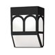 thumbnail image 2 of Solar Wall Lighting Retro Wall Lamp For Outdoor Garden 12X8.5cm Black Illumination 1Set, 2 of 3