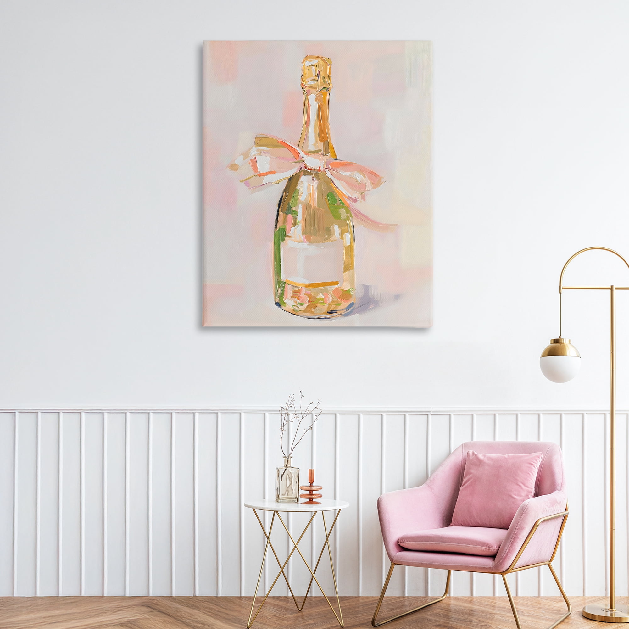Stupell Industries Pink Champagne Celebration Canvas Wall Art, design by The Prints Vibe