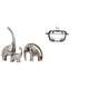 thumbnail image 1 of Estatua de elefante,Estatuas de elefantes de cerámica,figuras de elefantes,decoración,Plato de dulces,Plato de dulces de vidrio con tapa Tarro de dulces decorativo,Para el buffet de dulces,la, 1 of 8