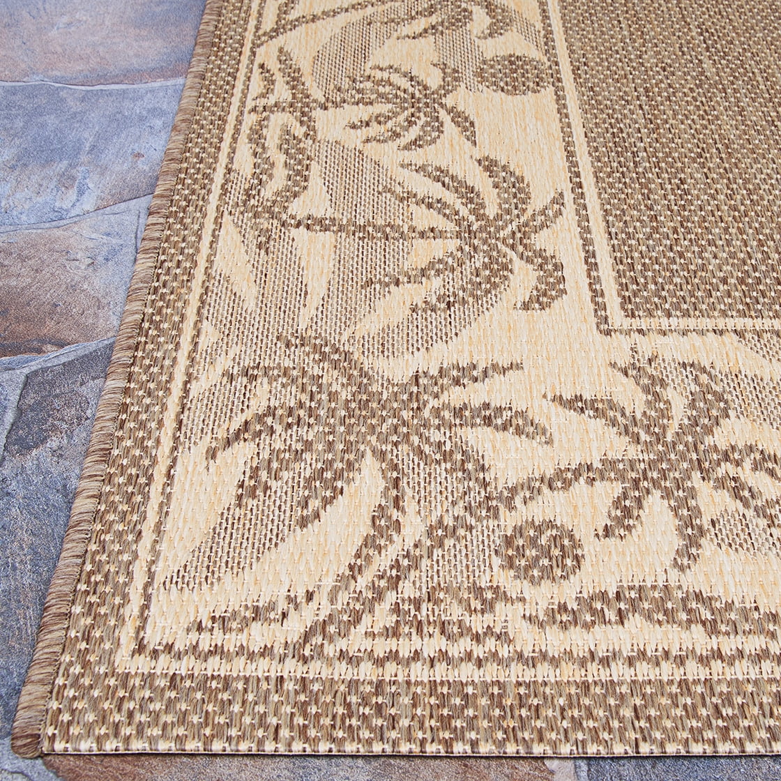 Couristan 8.5 ' x 13' Beige Island-Inspired Rectangular Area Throw Rug