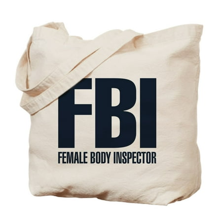 CafePress - Female Body Inspector - Natural Canvas Tote Bag, Cloth Shopping