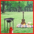 thumbnail image 2 of Outdoor Camp Stove High Pressure Propane Gas Cooker Portable Cast Iron Patio Cooking Burner (Single Burner 75000-BTU), 2 of 7