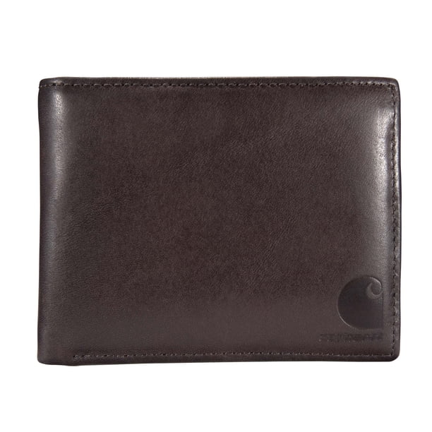 Billetera Carhartt para Hombre en Cuero Aceitado Tan con Bloqueo RFID