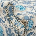 thumbnail image 4 of DREAMSIDEA Wingback Accent Chair Sets of 2 with Nailhead Trim & Retro Wood Legs, Floral Pattern Arm Chair for Living Room-light Blue, 4 of 6