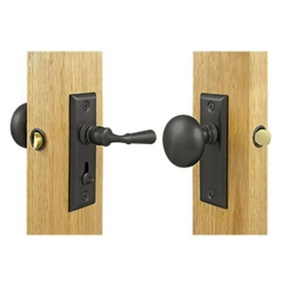 Rectangular Storm Door Latch Tubular Lock, Oil Rubbed Bronze - Solid