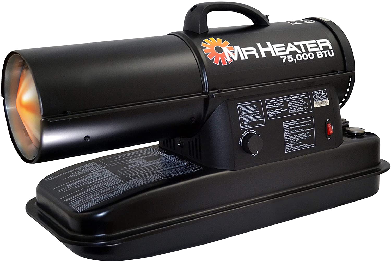 Mr Heater F270270 Mh75ktr Contractor 75 000 Btu Forced Air Kerosene Heater Walmart Com Walmart Com