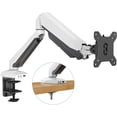 thumbnail image 1 of SHOPPINGALL Fully Adjustable Single Gas Spring Monitor Mount Stand for 15"-32" Monitor Features USB 3.0 Port and Audio Port - SA-GM212U (White), 1 of 7