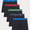 Black/Blue/Green/Gray, variant on Hanes Boys Underwear Boxer Briefs, 5-Pack, Moves Breathable Mesh, X-Temp, Black