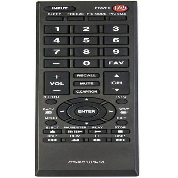 Toshiba TV Remote Control Replacement CT-RC1US-16 Universal Remote