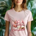 thumbnail image 5 of Cozy Season Snowman T-Shirt | Cute Reindeer Winter Holiday Tee, Maroon, Size S, 5 of 6