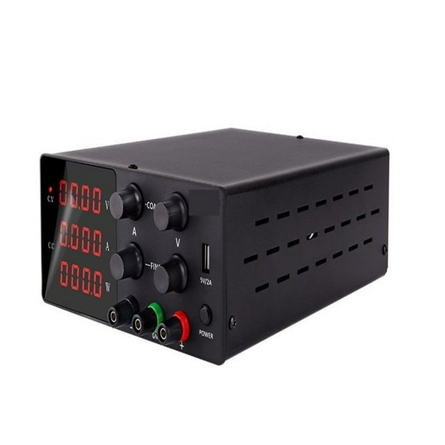 Alimentation Électrique DC Stabilisateur de Courant Source de Banc de Laboratoire Commutation Régulée Réglable Réglages Variables Grossiers et Fins Régulateur de Tension