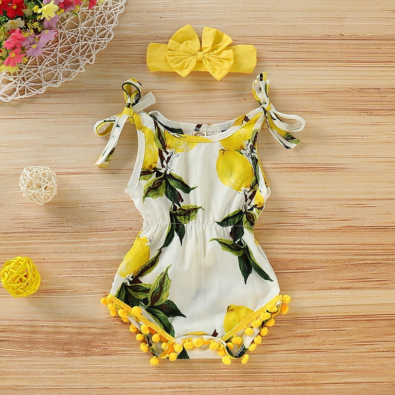 Newborn Baby Girls Clothes Jumpsuit Onesies Bodysuit Sleeveless