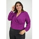 thumbnail image 1 of Blusa cruzada Roman Fashion Tallas Extras 1835 Magenta Violeta Oscuro 36, 1 of 7