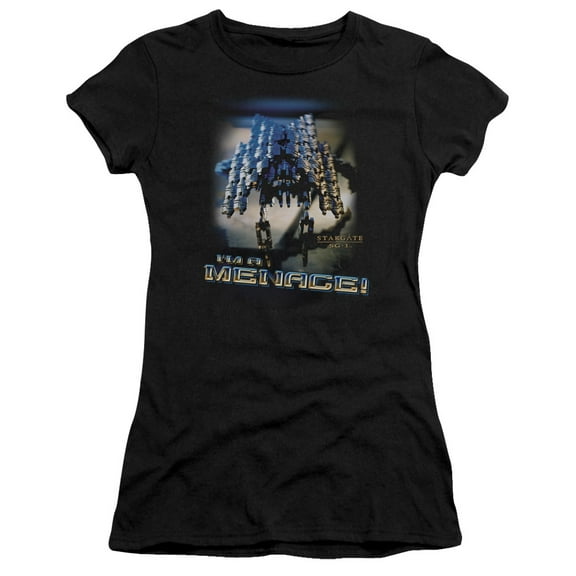 Sg1 Menace Junior Women's T-Shirt Sheer Black