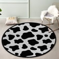 thumbnail image 3 of GZHJMY 60In Round Rugs for Living Room, Non-Slip Coral Velvet Long Runner Rugs, Washable Water Absorbent Mat Carpet for Bedroom Kitchen Kids Room, 3 of 6