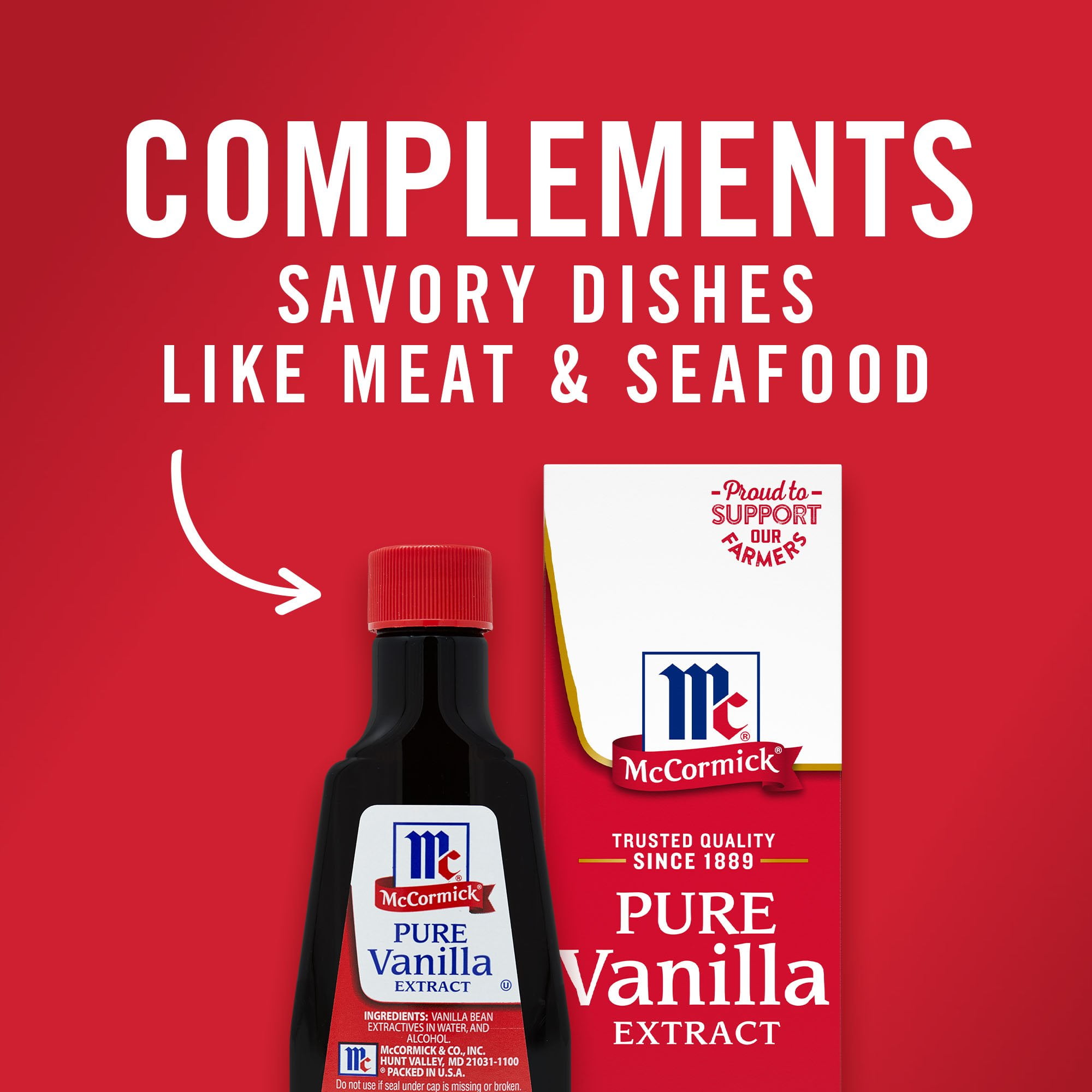 Pack Of 3 McCormick Pure Vanilla Extract, 2 oz (Package May Vary)