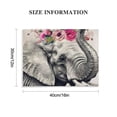 thumbnail image 3 of Orinice Elephant Flower Crown Fine Art Aesthetic Poster & Print Wall Painting for Home Decor Canvas Print Living Room Bedroom Office Wall Decor 16x12in, 3 of 6