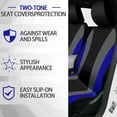 thumbnail image 3 of DER 43 Pcs Car Seat Cover Full Set Fuzzy Car Accessories for Women Christmas Front Rear Cover Fluffy Steering Wheel Cover Belt Handbrake Shift Cover(Blue), 3 of 13