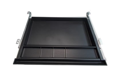We're it Under Desk Drawer Organizer | Hidden Storage | Ball Bearing Slides | 21x17x2 Pencil Tray | Black