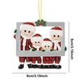thumbnail image 3 of ShaoXinWan Christmas 2D Acrylic Hanging Ornaments, Flat Printed Festive Pendant, Decorative Hanging Decor for Car Rearview Mirror Christmas Tree Home Window & Wall Holiday Decorations, 3 of 9