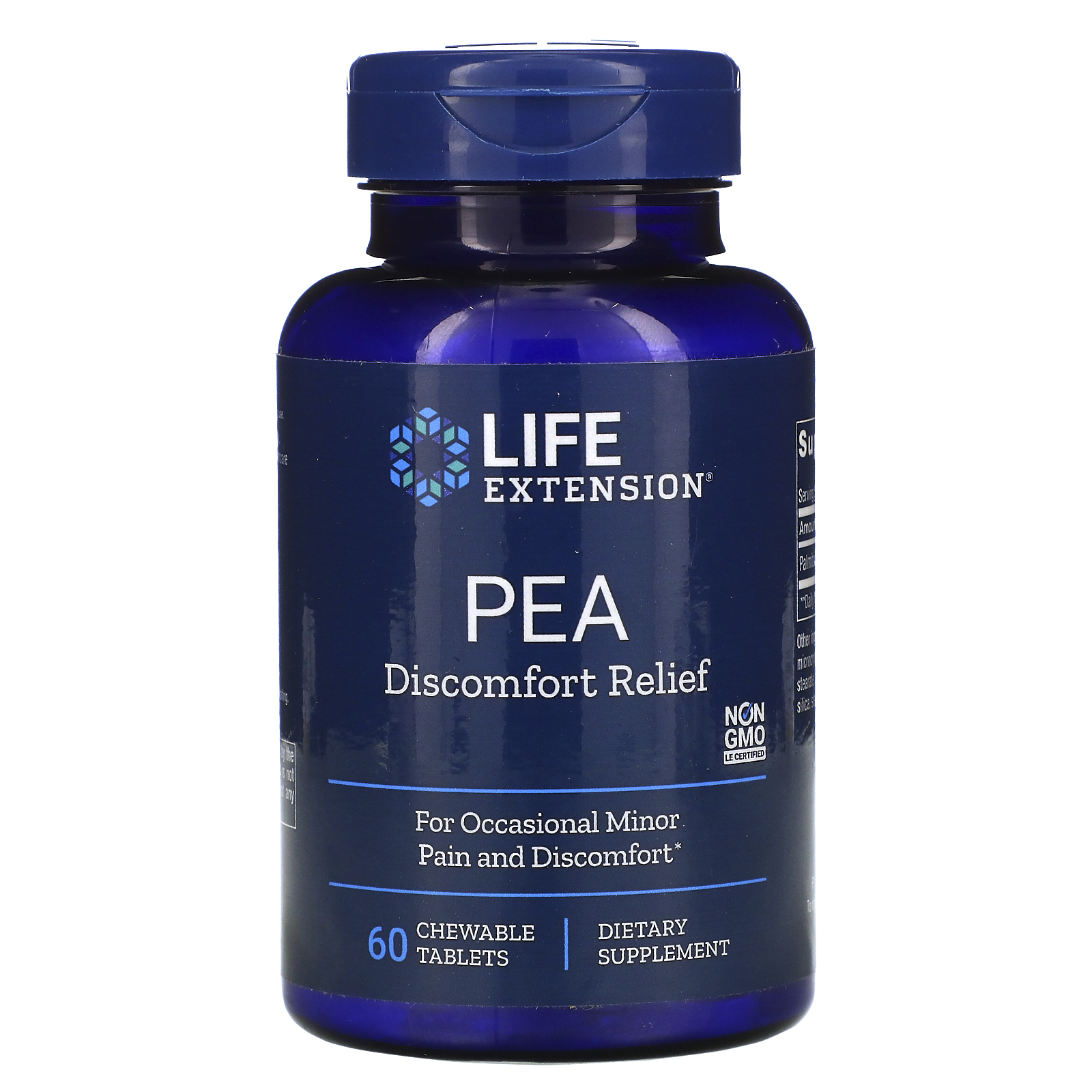 Life Extension PEA Relief, 60 Chewable Tablets