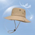 thumbnail image 1 of Sombrero anti-UV Sombrero de pescador transpirable Sombrero de verano para deportes al aire libre (Caqui) Likrtyny Para estrenar, 1 of 7