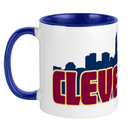 

CafePress - Cleveland Skyline Mug - Ceramic Coffee Tea Novelty Mug Cup 11 oz