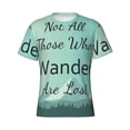thumbnail image 3 of Naloa Not All Those Who Wander Are Lost1 Men's T-Shirt Sport T-shirt Men's Basic Tee Casual Men's Shirt, Round Neck, Short Sleeves - XX-Large, 3 of 5