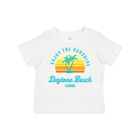 

Inktastic Summer Enjoy the Sunshine Daytona Beach Florida in Blue Gift Toddler Boy or Toddler Girl T-Shirt