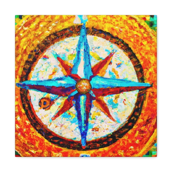 Compass of Points Illumined - Canvas