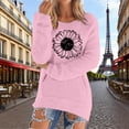 thumbnail image 2 of Bovemsi Womens Sweaters Casual Solid Long Sleeve Jumper Blouse Fall Sweaters, 2 of 5