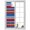 Blue, variant on Window Privacy Film Mexican Style Stained Glass Window Film Decorative Window Cover Colorful Mexico Stripes Purple Yellow Green Window Clings Static Adhesive Sticker for Bathroom 23.6"x78.7"