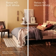 GE Relax HD LED Light Bulbs, 40 Watts, Soft White, CA11 Candle Bulbs, Clear Finish, 4pk