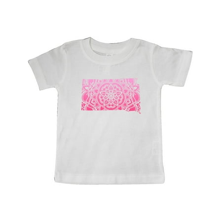 

Inktastic South Dakota Silhouette Mandala Gift Baby Boy or Baby Girl T-Shirt