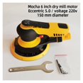 thumbnail image 1 of 6 Inch Dry Grinding Machine Motor Pneumatic Grinding Card Vacuum Dry Grinding Head Putty Grinding ,High Efficiency, 1 of 5