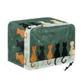 thumbnail image 6 of HELLHERO Cat Print Toaster Cover 4 Slice Universal, Anti Fingerprint Toaster Protector with Top Handle and Adjustable Drawstring, Oven Cover Durable, 6 of 8