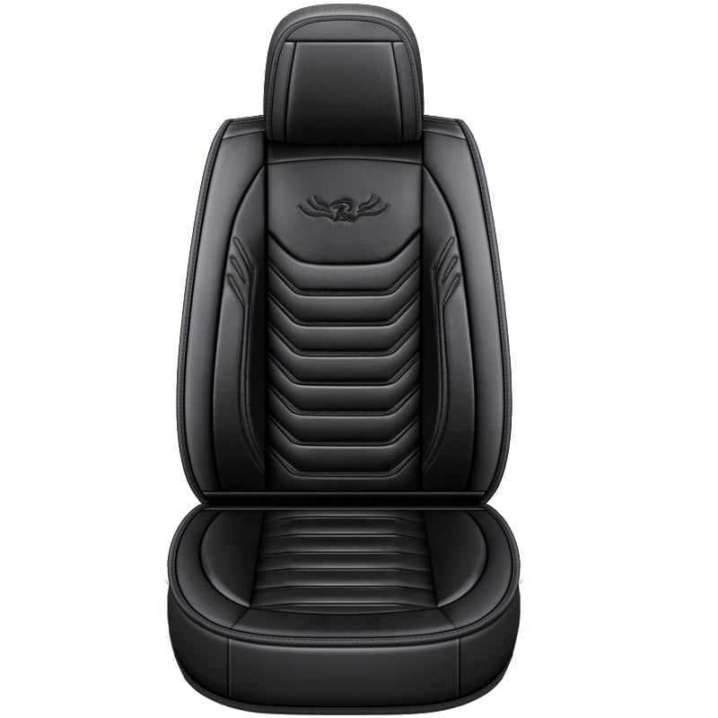 Audew 1 Piece Front Car Seat Cover PU Leather, Breathable and Soft Auto Seat Protector Universal Fit for Sedan SUV Pickup Van