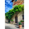 thumbnail image 2 of Eggers, Julie 23x32 Gold Ornate Wood Framed with Double Matting Museum Art Print Titled - Italy-Tuscany Courtyard of an agriturismo near the hill town of Montalcino, 2 of 4
