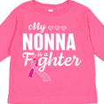 thumbnail image 4 of Inktastic Breast Cancer Awareness My Nonna is a Fighter Boys or Girls Long Sleeve Toddler T-Shirt, 4 of 5
