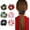 color 2, variant on Valentine's Day Hair Scrunchies, 4 count Fabric Elastic Hair Ties with Heart , and Red Holiday Design for Women and Teens