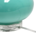 thumbnail image 4 of Bedside Table Lamp Modern Oval Glass Lamp Shade Living Room Decor Aqua, 4 of 10