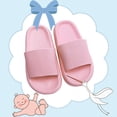 thumbnail image 6 of Kids House Slippers Non-Slip Quick Drying Open Toe Super Soft Thick Sole Sandals Home Shower Bathroom Slipper for Toddler Little Kids, 6 of 7