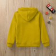 thumbnail image 4 of Kids Zip Up Hoodie School Uniform Boys Girls Zipper Sweatshirt Oversized Y2K Fall Hooded Jackets With Pockets Preppy Clothes 3-12Y, Yellow, 120, 4 of 6